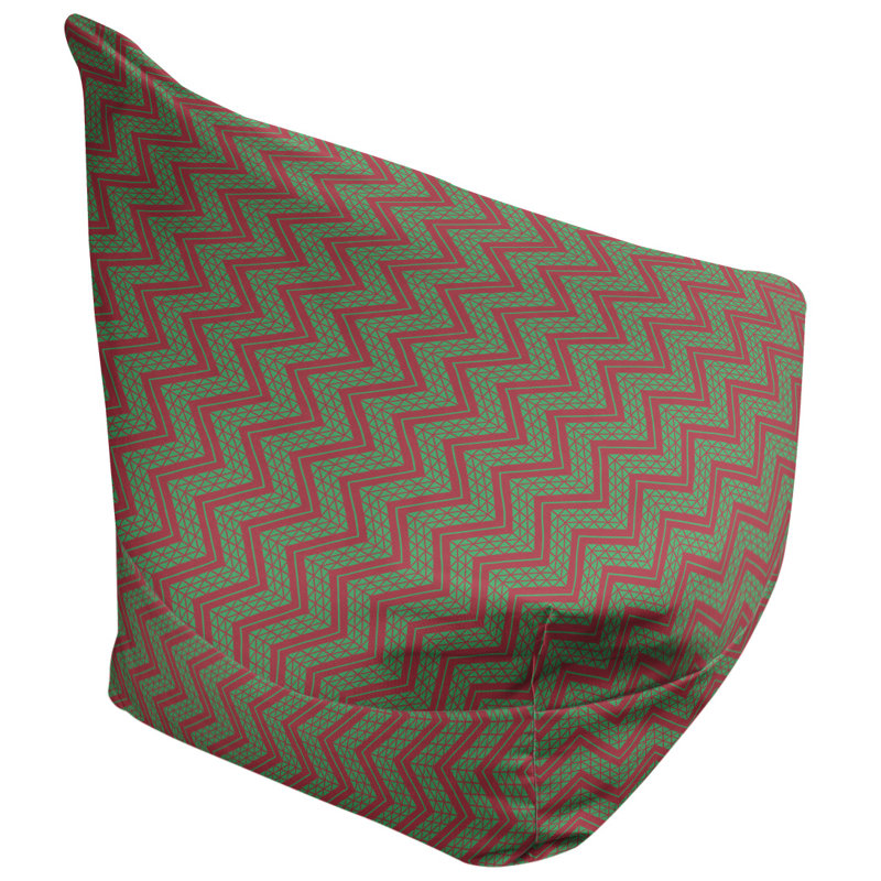 Fauteuil à billes standard &, H 29 po x l 38 po x P 42 po, Rouge / Vert