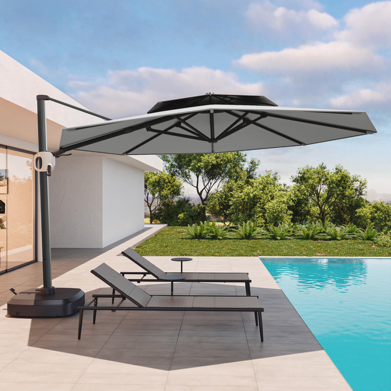 Parasol pour porte-à-faux 11 pi, Gris montagne