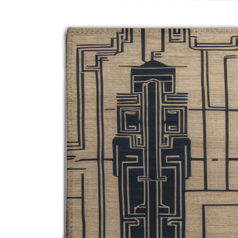 Tapis intérieur et extérieur ArtDeco, Rectangulaire 2 pi x 3 pi