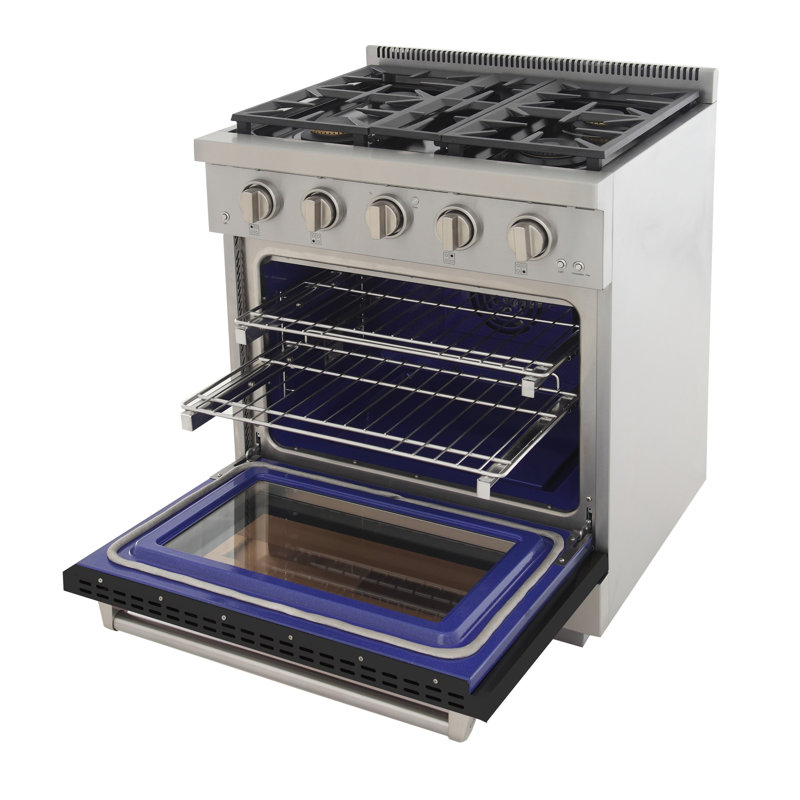 30 po 4,2 pieds cubes Pied autoportant, Propane liquide, Noir