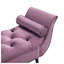 Banc rembourré en velours mauve avec deux coussins, siège de bout de lit-129757615-129757618