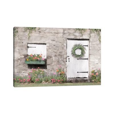 Old Stone Cottage by Lori Deiter - Wrapped Canvas Print