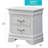 2 Drawer Nightstand, Bed Side Table, Night Stand-1682842449