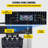 VEVOR 1400W 5.3-7.4Gph Commercial 3 Flavor Ice Cream Machine with LED Control Panel and Auto Clean 