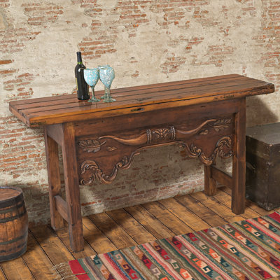 Deljunco 65.5'' Solid Wood Console Table