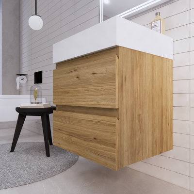 Babajide Bathroom Vanity with Acrylic Top