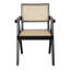 Chaise avec accoudoirs en bois massif Briggette-1400276823