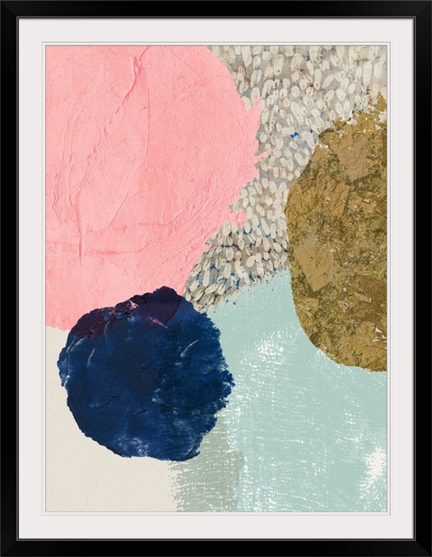 " Eclipse " by PI Studio, 32" H x 25" W x 1" D, Black Framed