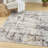 Wrought Studio™ Motion 5'3" x 7' Ivory Multicolor Modern Indoor Rug