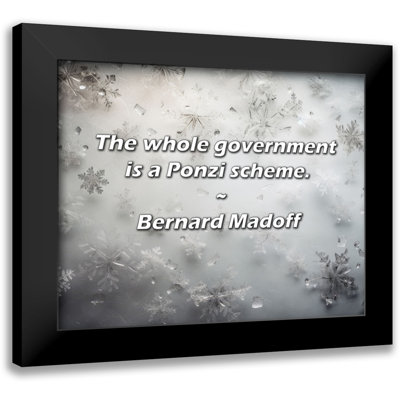 Bernard Madoff Quote The whole government is a Ponzi scheme Bernard Madoff Quote The whole government is a Ponzi scheme