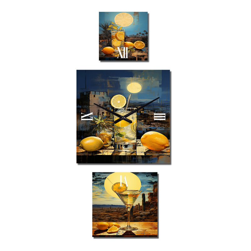 Horloge murale en métal Struckle