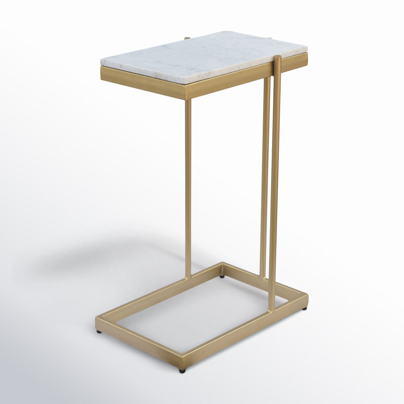 Brigitte Marble Top Frame End Table