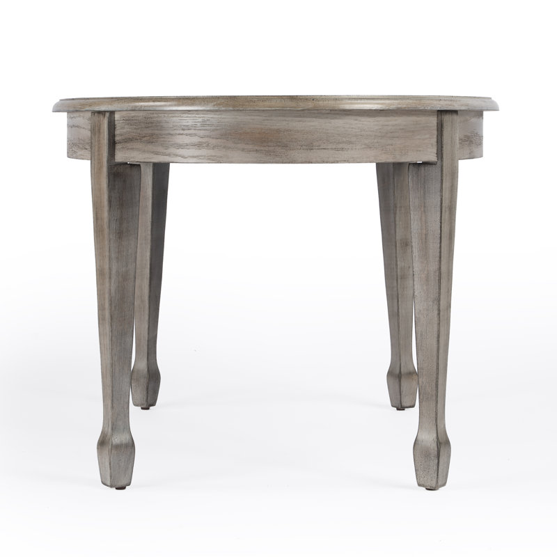 Leann 38 in. W Oval Wood Traditional Coffee Table, Driftwood