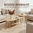 Spacious And Smooth Tabletop Coffee Table Set With Thickened Angled Legs For Safety And Stability, Perfect For Living Rooms Or Bedrooms.-1354776552