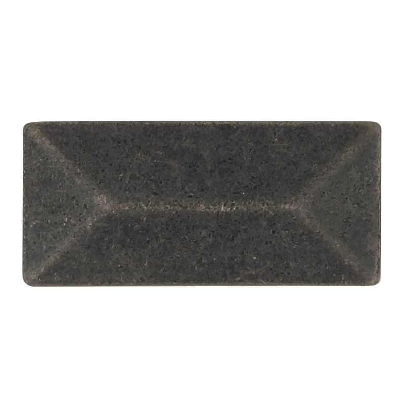 Poignée rectangulaire de la collection Bungalow - Windover antique de 2 5/16 po x 1 1/16 po - Quincaillerie transitionnelle et côtière pour tiroirs et armoires