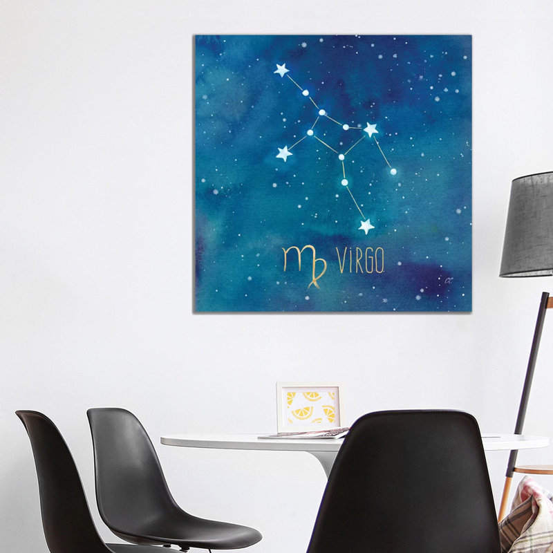Star Sign Virgo by Cynthia Coulter - Wrapped Canvas Print, 93.98 cm H x 93.98 cm W