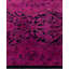 Tapis de couloir mauve en laine noué à la main moderne et contemporain Dail 2 pi 6 po x 14 pi 1 po
