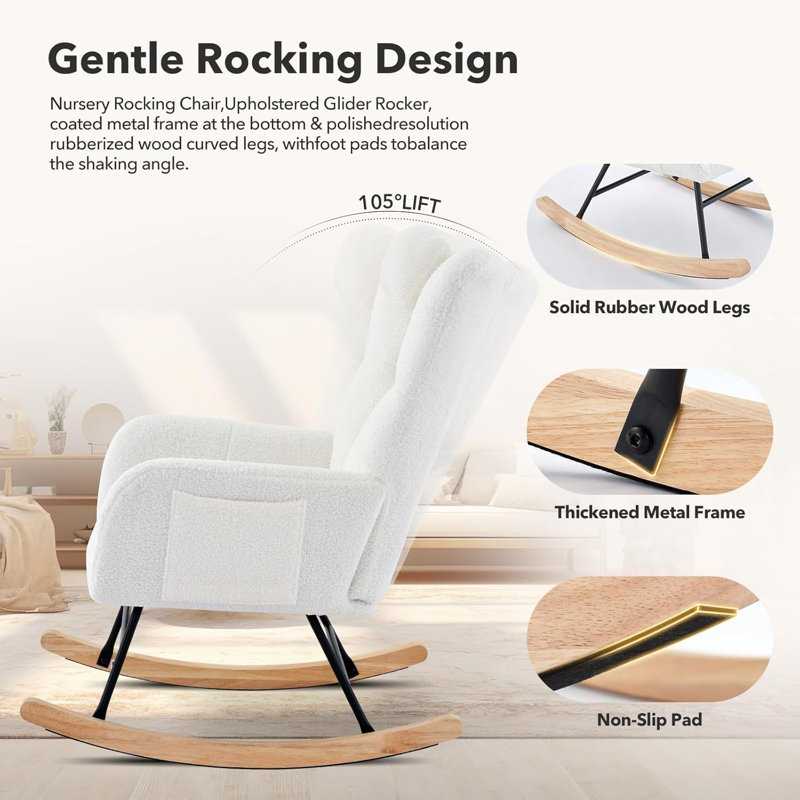 Rocking Chair, Beige