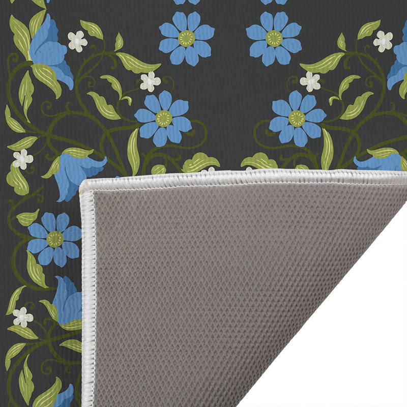 Tapis de bain Myah Millie, Gris anthracite, Rectangle - L 34 po x l 21 po