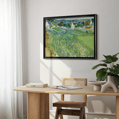 The Vineyards of Auvers-Vincent van Gogh-Framed Gallery Wrapped Canvas-1890