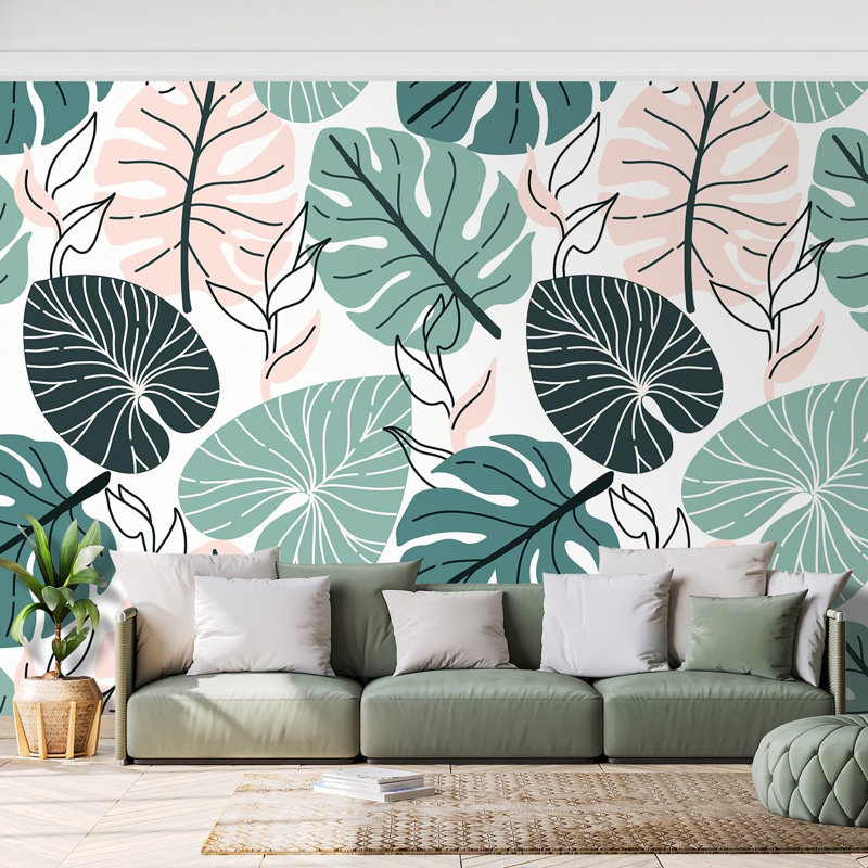 Peel & Stick Floral Border, 120" L x 192" W