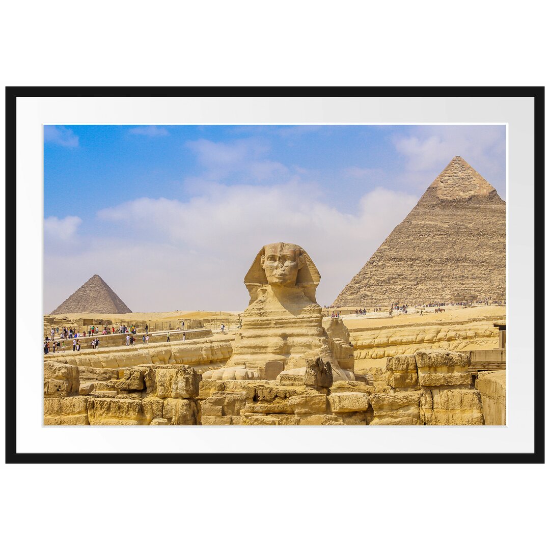 Gerahmtes Poster Große Sphinx von Gizeh