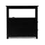 Table de bout noire avec option de chargement - Espace pour les petits appartements