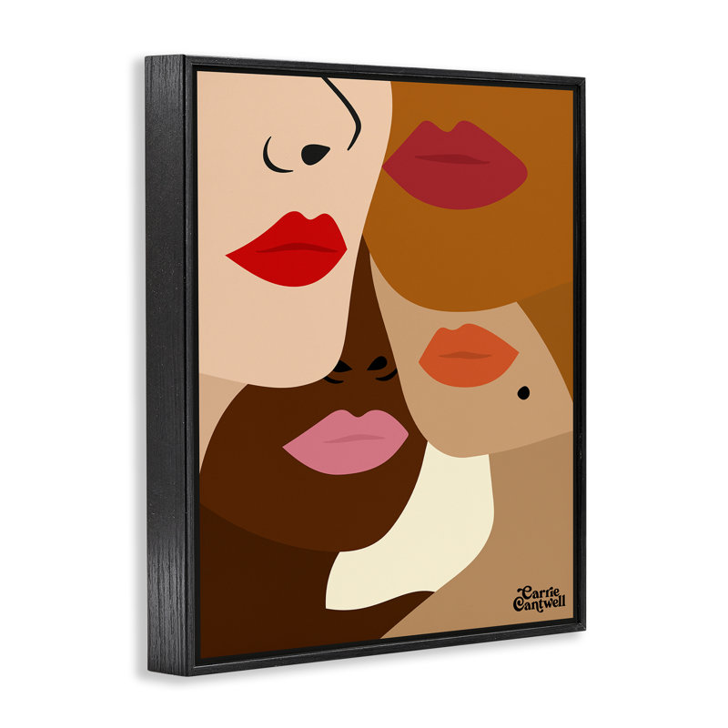 «Plusieurs visages de femmes», estampe numérique, conception de Carrie Cantwell, H 14 po x l 11 po