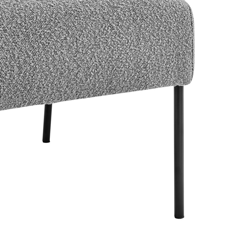 Zanyra 27.5Cm Wide Boucle Armchair, Gray 100% Polyester