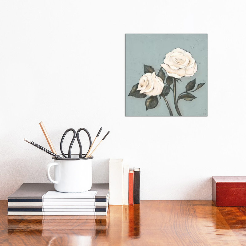 Two Roses by Jade Reynolds - Wrapped Canvas Print, 30.48 cm H x 30.48 cm W