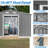 Storage Shed, 10X8 FT Outdoor Storage Shed,  Metal Foundation & Lockable Doors, Tool Shed For Garden, Patio, Backyard, Lawn, Grey