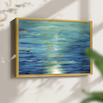 Bleu profond - impression encadrée - réversible
