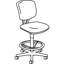 Chaise de dessinateur en cuir véritable Volt Series-15048480