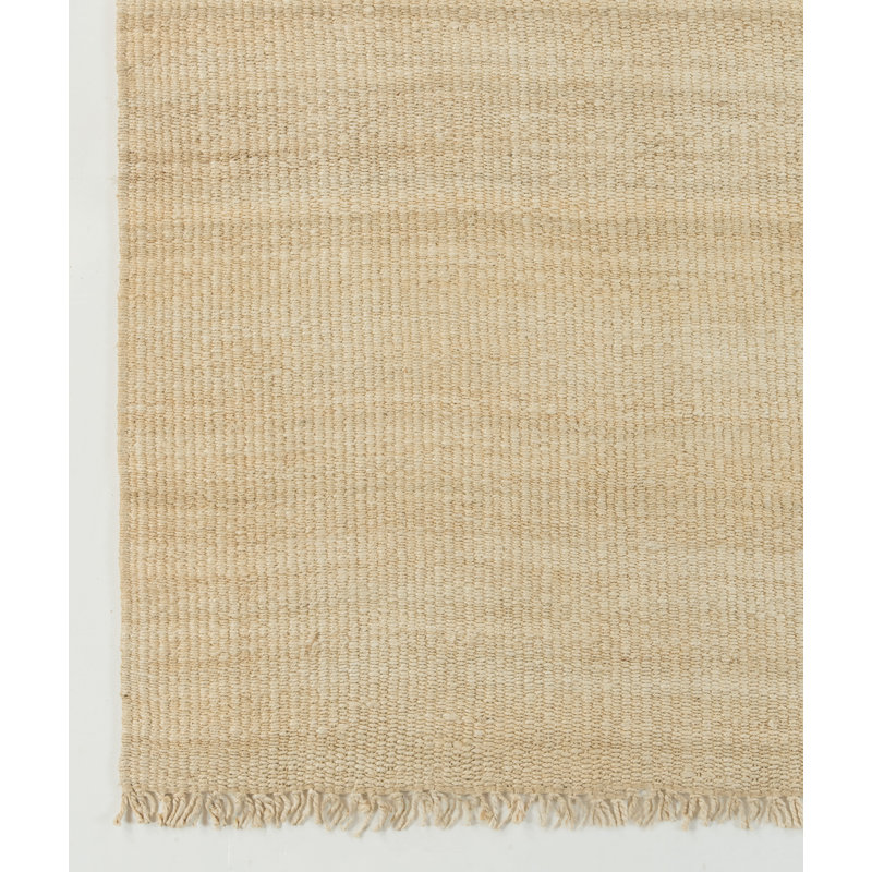 Tapis en jute tissé à la main, Rectangle 5 pi x 7 pi 6 po