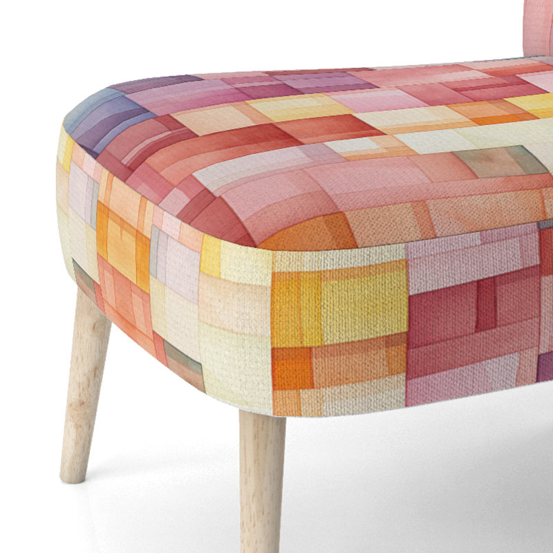 Chaise d'appoint rembourrée Hardedge Symetry I de Hardedge Pastel