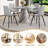 45'' Round Dining Table Set With 4/6 Upholstered Chairs-1131854607