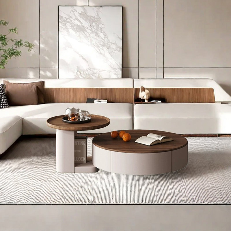 Simple style Wood Coffee Table Set