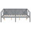 Lit de jour pleine grandeur gris de style élégant, pouvant être utilisé dans la chambre à coucher, espace de construction et sous-lit au design simple, idéal pour le salon de la chambre à coucher, rangement solide en dessous