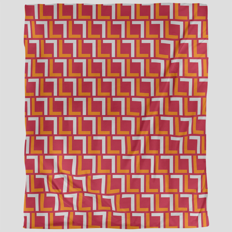 Housse de couette simple, Housse de couette pour très grand lit, Microfibre, Orange / blanc / rouge