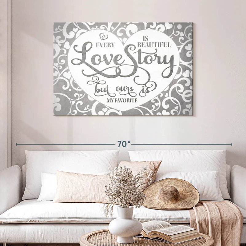Tergel, histoire d'amour, typographie, H 30 po x l 45 po