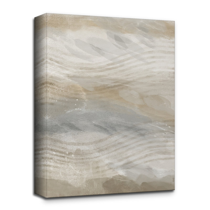 Wautoma " Abstract Neutral CXLVI " by ChiChi Decor Painting Print, 16'' H x 12'' W x 1.5'' D