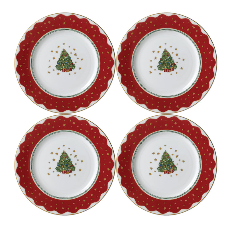 Handmade Bone China Dinnerware Set 4 Piece - Service for 4