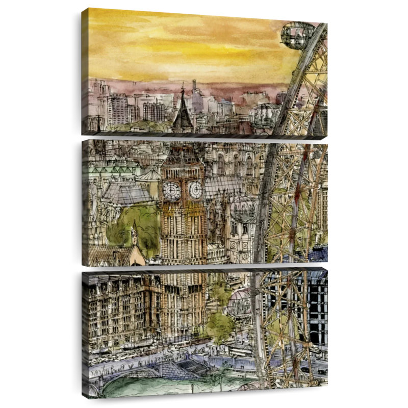Nicci Iconic City Scene IV, H 65 po x l 42 po