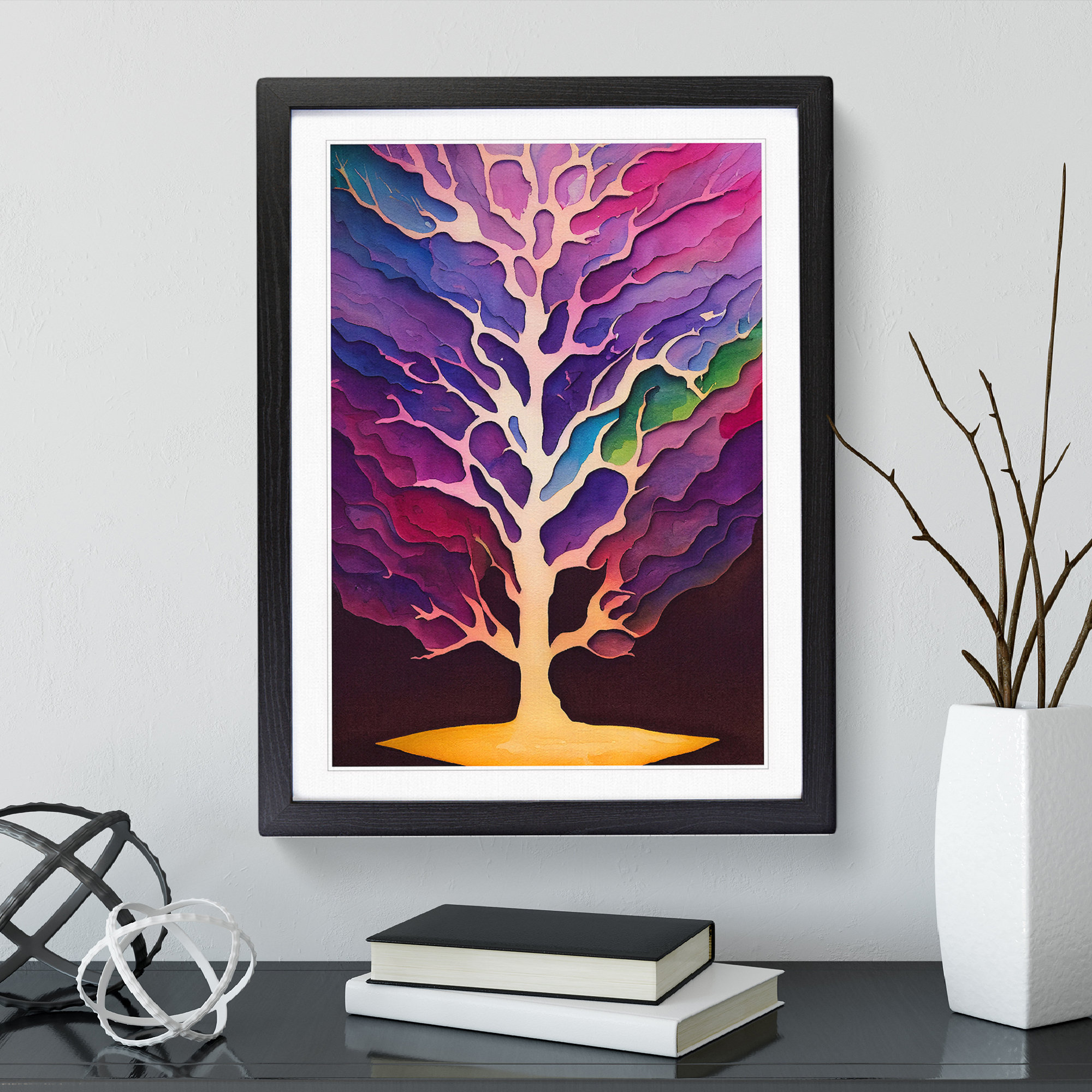 Sublime Tree Poster Marlow Home Co. Sublime Tree No.1 Abstract - Picture Frame Painting ...