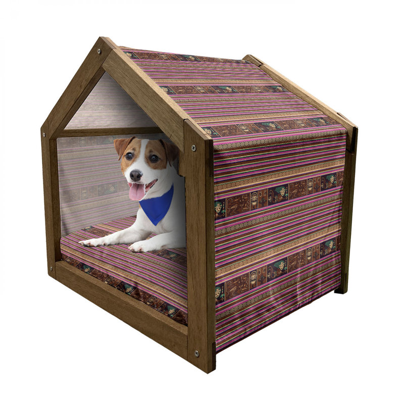 Niche pour chien en bois, H 32,28 po x l 39,37 po x P 28,35 po