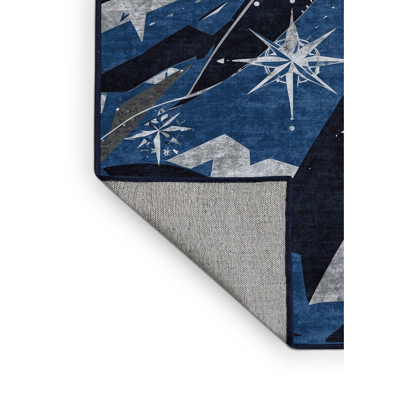 Tapis gris audacieux et éclectique Chaplin Space, 8 x 10
