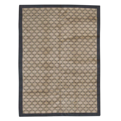 Hand Knotted Wool Geometric Area Rug