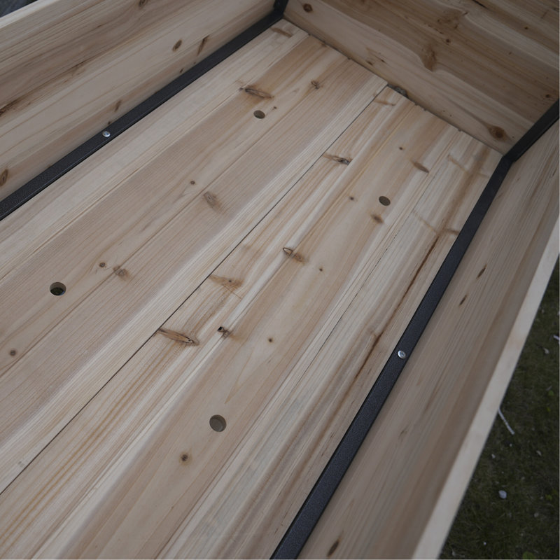 New Style:     45"  Iron-Wood Combined Growing Beds With Feet And Storage Racks. Suitable For Various Places Such As Gardens, Backyards, Terraces, Balconies, Etc.