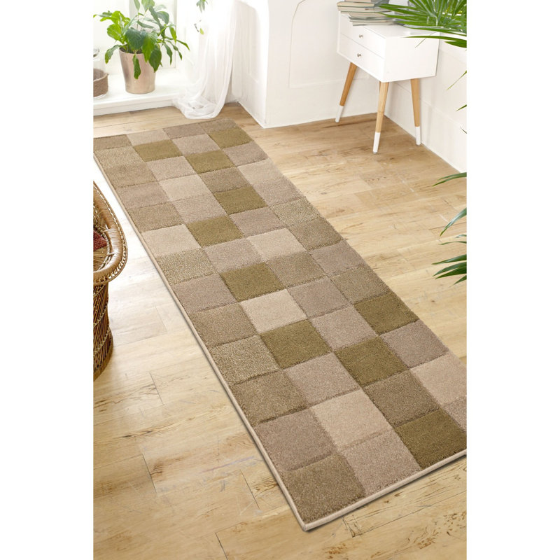 NEWPORT BLOCKS GREEN , Runner 60 x 200cm