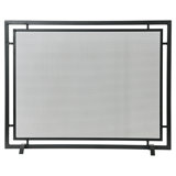 Gatsby Mesh Fireplace Screen - Single Panel, Steel Frame